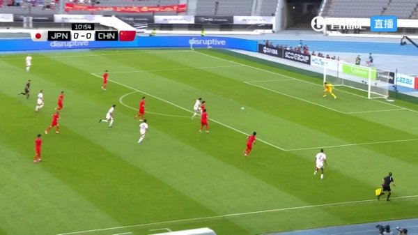 国足0-1追赶  日本！防卫  不给压力，细谷真大破门，颜骏凌抢救  不及